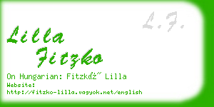 lilla fitzko business card